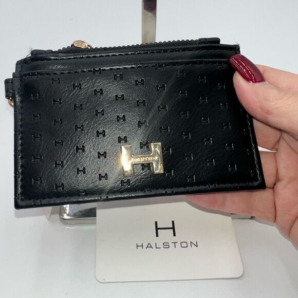Halston Signature Faux Leather Card Wallet - Picture 2 of 7